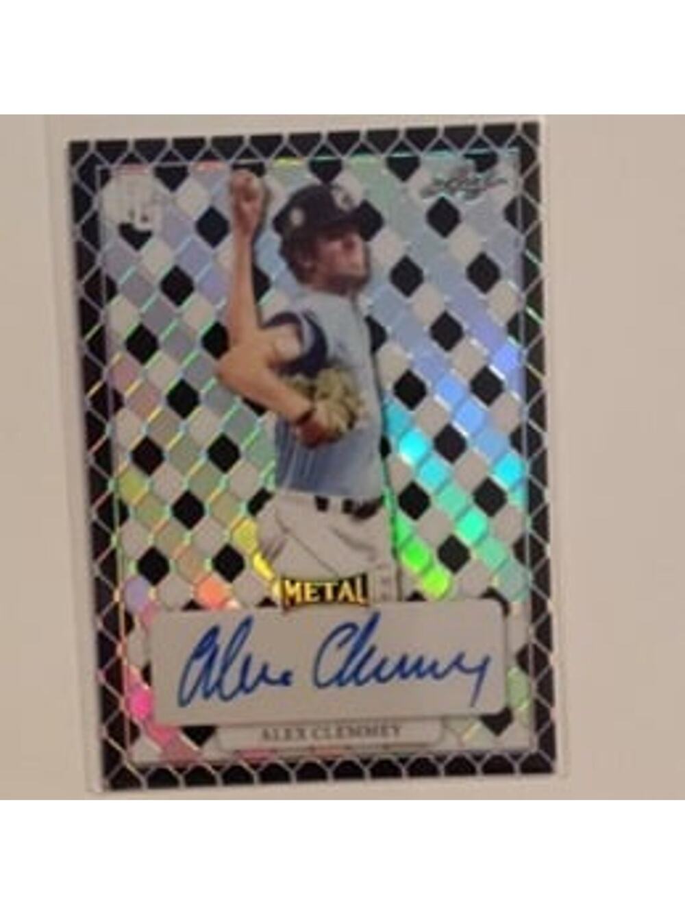 Alex Clemmey  SP 2/5 Authentic Auto Metal Prism Leaf Perfect Game MA-AC1 2022
